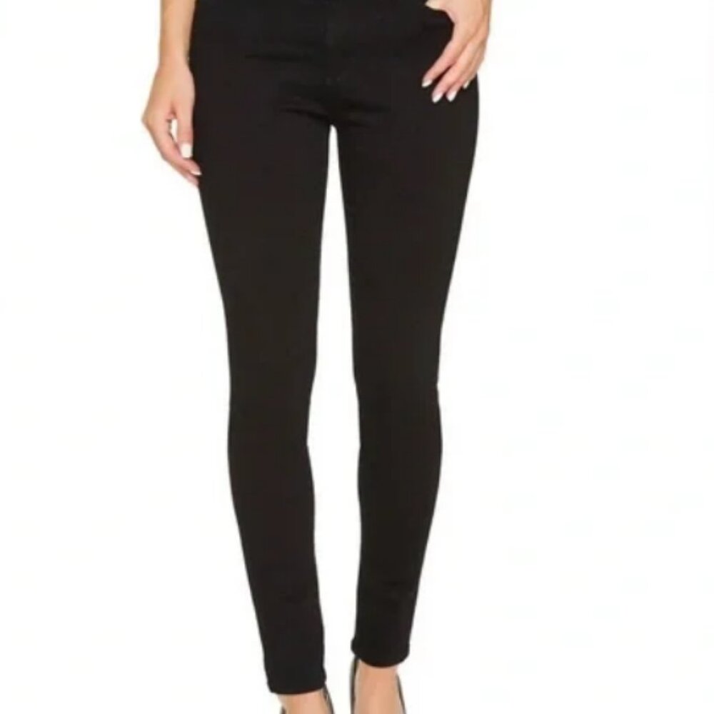 AG Jeans The Stilt Cigarette Leg Jeans Black Size 27 Mid-Rise Stretch Denim - Picture 2 of 8
